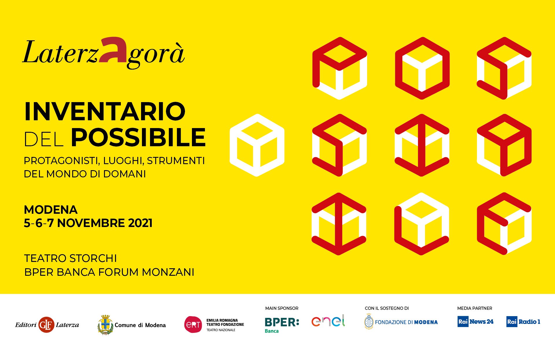 “Inventario del possibile”: dal 5 al 7 novembre a Modena e in diretta streaming