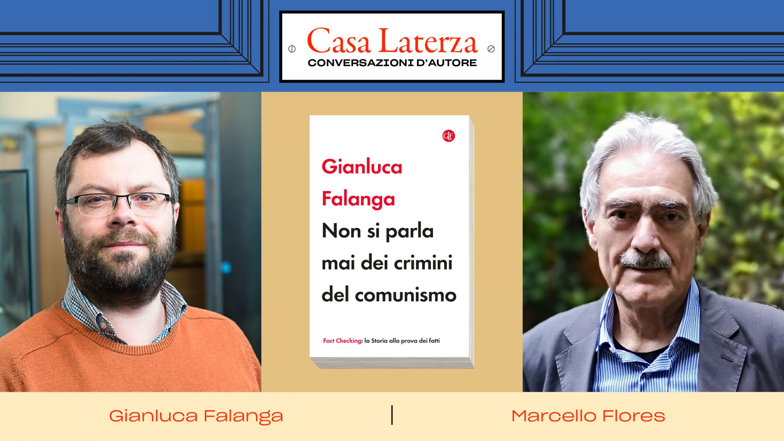 #CasaLaterza: Gianluca Falanga dialoga con Marcello Flores